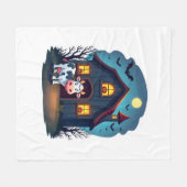 Kuh und Spuk Stall Fleecedecke (Vorderseite (Horizontal))