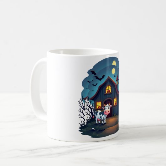 Kuh und Spuk Stall Kaffeetasse (Vorderseite Links)