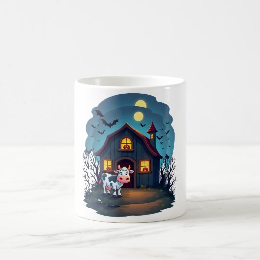 Kuh und Spuk Stall Kaffeetasse (Mittel)