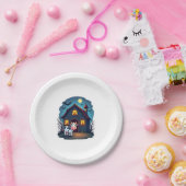 Kuh und Spuk Stall Pappteller (Party)