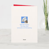 Kuh- und Weihnachtskekse Feiertagskarte (Rückseite)