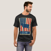 Kuh uns Flagge T-Shirt (Vorne ganz)