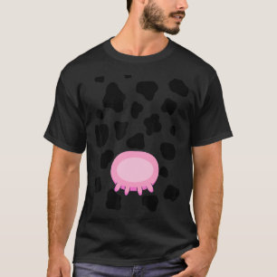 Kuh Utters Kostüm Niedliche Halloween Männer Fraue T-Shirt
