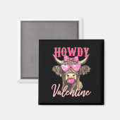 Kuh Valentinstag Kokette  Magnet (Vorderseite/Rückseite)