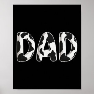 Kuh Vater Geburtstagsfamilie Matching Väter Day Bo Poster