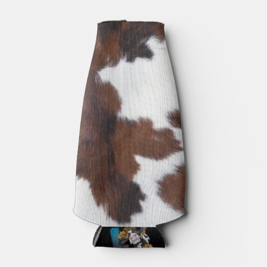 Kuh verstecken braune Flasche cooler Flaschenkühler (Vorderseite)