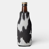 Kuh verstecken Schwarz-weiß Flaschenkühler (Flaschenvorderseite)