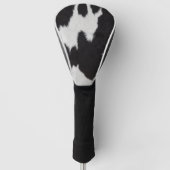 Kuh verstecken Schwarz-weiß Golf Headcover (Vorderseite)