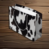 Kuh verstecken Schwarz-weiß Große Geschenktüte