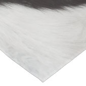 Kuh verstecken Schwarz-weiß Kurzer Tischläufer (Ecke)