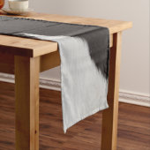 Kuh verstecken Schwarz-weiß Kurzer Tischläufer (Beispiel)