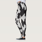 Kuh verstecken Schwarz-weiß Leggings (Links)