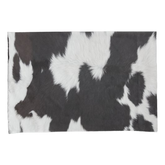 Kuh verstecken schwarz-weiß Pillowcase Kissenbezug (Vorderseite-Rechts)