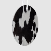 Kuh verstecken Schwarz-weiße Verzierung Ornament (Vorderseite)