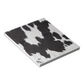 Kuh verstecken Schwarz-weißes Notizblock (angewinkelt)