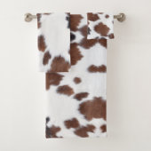 Kuh verstecken weißes Badehandtuch Set (Insitu)