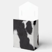 Kuh versteckt Schwarz-weiße Gunst Geschenkschachtel (Geöffnet)