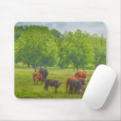 Kuh Viehweide Texas Farm Art Mouse Pad Mousepad (Mit Mouse)