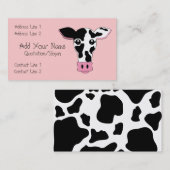 Kuh Visitenkarte (Vorne/Hinten)