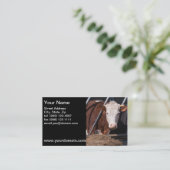 Kuh-Visitenkarte Visitenkarte (Stehend Vorderseite)