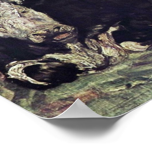 Kuh von Vincent Van Gogh Poster (Ecke)