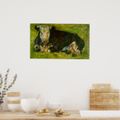 Kuh von Vincent van Gogh Poster (Küche)