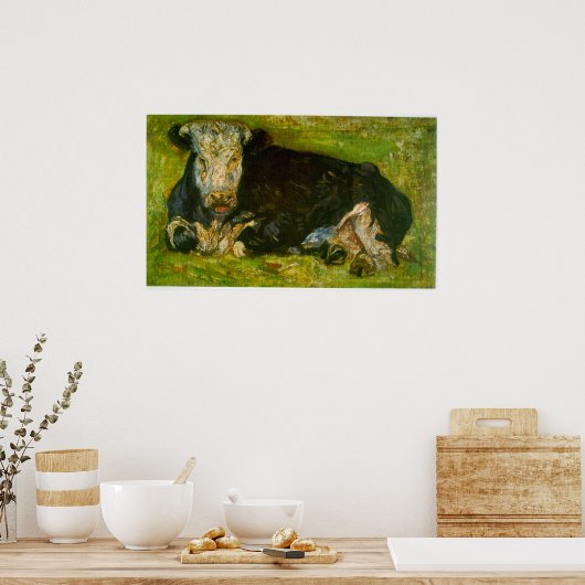 Kuh von Vincent van Gogh Poster (Küche)