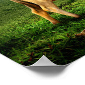 Kuh Weiden in einer Landschaftlichen Weide Poster (Ecke)