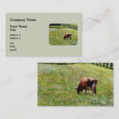 Kuh Weiden in Weide Visitenkarte (Vorne/Hinten)