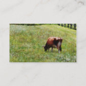 Kuh Weiden in Weide Visitenkarte (Rückseite)