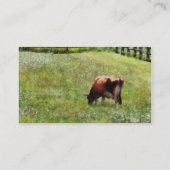 Kuh Weiden in Weide Visitenkarte (Rückseite)