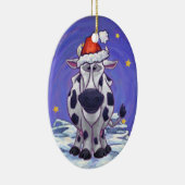 Kuh-Weihnachten Keramikornament (Rechts)