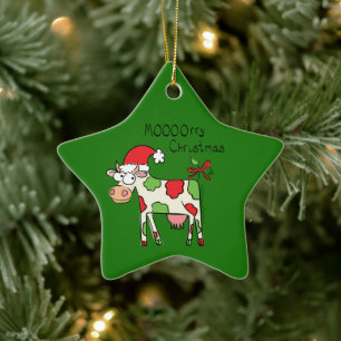 Kuh Weihnachten Niedlich Kids Keramik Ornament