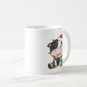 Kuh Weihnachten Winter Tiere Urlaub Kühe Kaffeetasse (VorderseiteRechts)