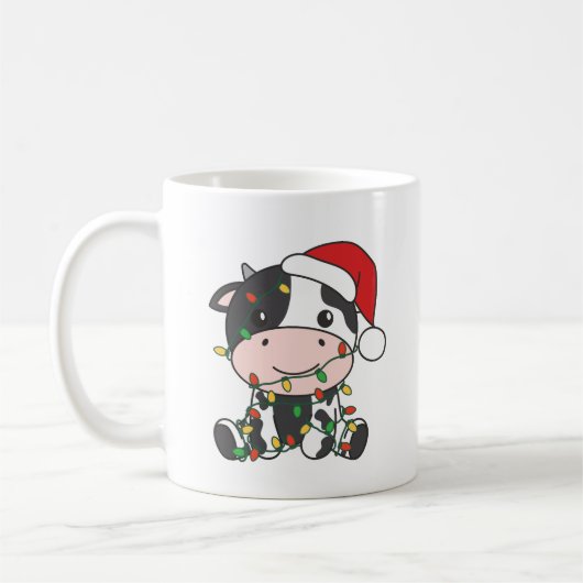 Kuh Weihnachten Winter Tiere Urlaub Kühe Kaffeetasse (Links)
