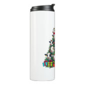 Kuh Weihnachtsbaum Funny Cow Xmas Thermosbecher (Nach links gedreht)