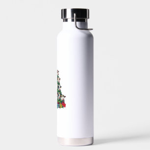 Kuh Weihnachtsbaum Funny Cow Xmas Trinkflasche