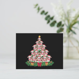 Kuh Weihnachtsbaum Lustiger Kuhliebhaber Kuh Xmas Feiertagspostkarte