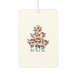 Kuh Weihnachtsbaum Xmas Girls Boys Funny Bauer Sa Autolufterfrischer
