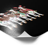 Kuh Weihnachtskühe Lover Geschenk Holiday Farm Fotodruck (Ecke)