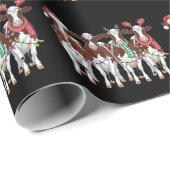 Kuh Weihnachtskühe Lover Geschenk Holiday Farm Geschenkpapier (Rolleneckpunkt)