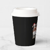 Kuh Weihnachtskühe Lover Geschenk Holiday Farm Pappbecher (Rechts)