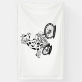 Kuh Weihnachtslicht Ugge Weihnachtsdesign Funny Banner (Vertikal)