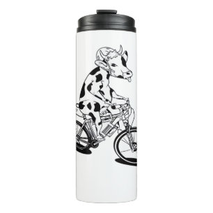 Kuh Weihnachtslicht Ugge Weihnachtsdesign Funny Thermosbecher