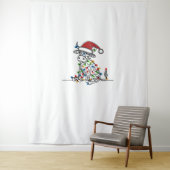 Kuh Weihnachtslicht Wandteppich (Beispiel)