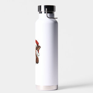 Kuh Weihnachtsmannmütze Weihnachten Weihnachten We Trinkflasche