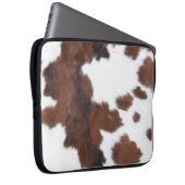 Kuh weiß laptopschutzhülle (Vorne Rechts)