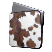 Kuh weiß laptopschutzhülle (Vorderseite Links)