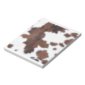 Kuh weiß notizblock (Rotiert)