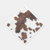 Kuh weiß serviette (Ecke)